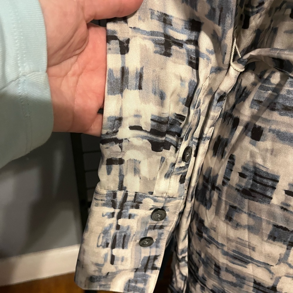Banana Republic Monochrome Patterned Midi Dress - Picture 8 of 12